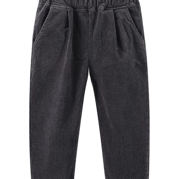 Mud Kingdom Boys Girls Corduroy Pants Pull On Plain Elastic Waist - Picture 8 of 10